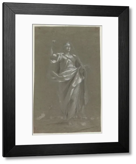Framed Print : Allegorical Figure (recto and verso), 1800s?. Creator: Anonymous Framed Print : Allegorical Figure (recto and verso), 1800s?. Creator: Anonymous