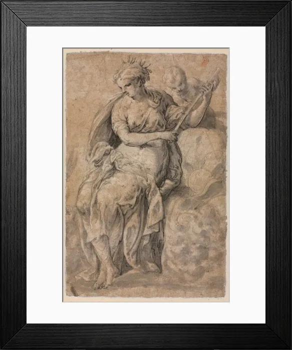 Framed Print : Allegorical Figure, 16th century. Creator: Niccolo dell Abbate (Italian, c. 1512-1571) Framed Print : Allegorical Figure, 16th century. Creator: Niccolo dell Abbate (Italian, c. 1512-1571)