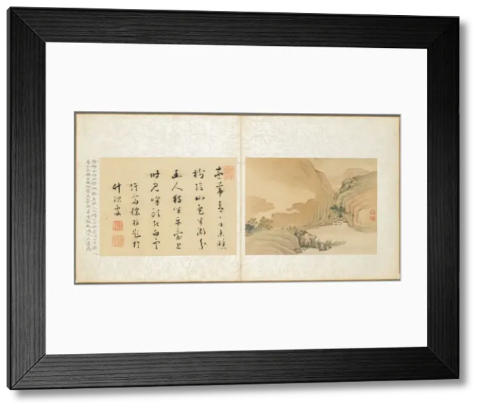 Framed Print : Album of Miscellaneous Subjects, Leaf 3, 1600s. Creator: Fan Qi (Chinese, 1616-aft 1694) Framed Print : Album of Miscellaneous Subjects, Leaf 3, 1600s. Creator: Fan Qi (Chinese, 1616-aft 1694)