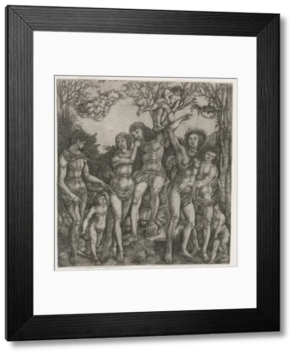 Framed Print : Allegory of Carnal Love, c. 1530. Creator: Cristofano Robetta (Italian, 1462-after 1534) Framed Print : Allegory of Carnal Love, c. 1530. Creator: Cristofano Robetta (Italian, 1462-after 1534)