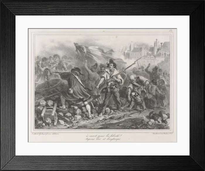 Framed Print : Album of 1831: Freedom or death!, 1831. Creator: Auguste Raffet (French, 1804-1860) Framed Print : Album of 1831: Freedom or death!, 1831. Creator: Auguste Raffet (French, 1804-1860)