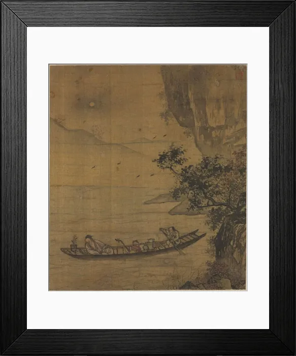 Framed Print : Boating in Moonlight, 1600s. Creator: Unknown Framed Print : Boating in Moonlight, 1600s. Creator: Unknown