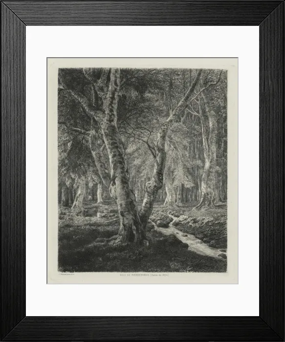 Framed Print : Bois de Pierrefonds, 1874. Creator: Adolphe Theodore Jules Martial Potemont (French Framed Print : Bois de Pierrefonds, 1874. Creator: Adolphe Theodore Jules Martial Potemont (French