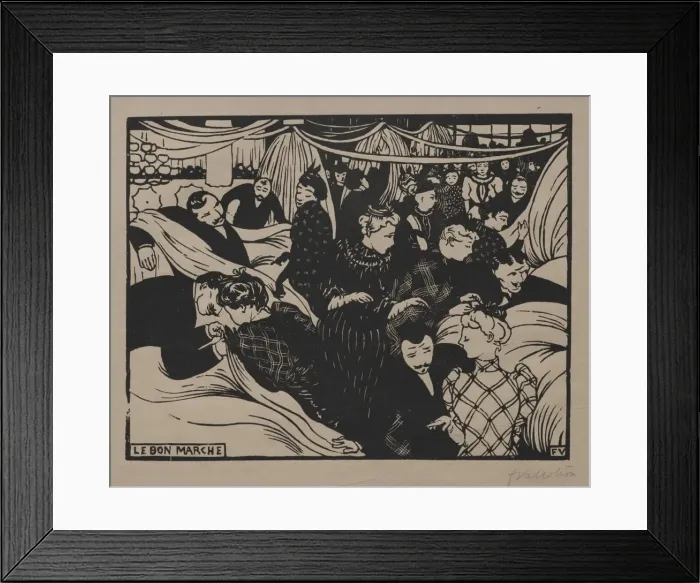 Framed Print : Bon Marche, 1893. Creator: Felix Vallotton (French, 1865-1925) Framed Print : Bon Marche, 1893. Creator: Felix Vallotton (French, 1865-1925)