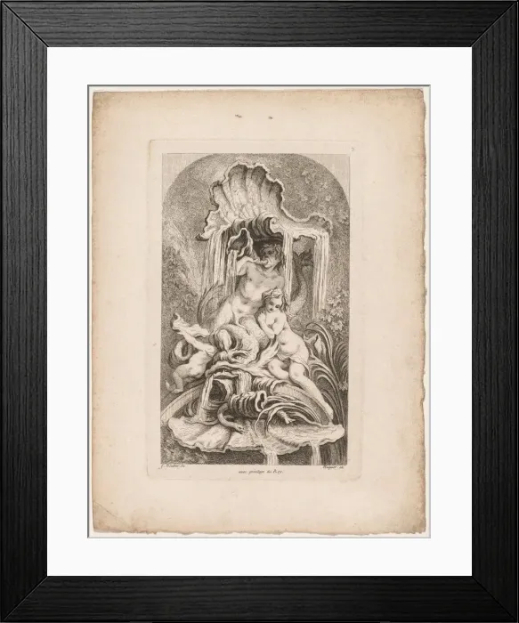 Framed Print : Book of Fountains: No. 2, c. 1736. Creator: Gabriel Huquier (French, 1695-1772) Framed Print : Book of Fountains: No. 2, c. 1736. Creator: Gabriel Huquier (French, 1695-1772)