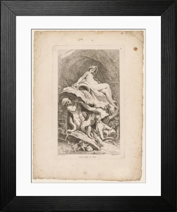 Framed Print : Book of Fountains: No. 4, c. 1736. Creator: Gabriel Huquier (French, 1695-1772) Framed Print : Book of Fountains: No. 4, c. 1736. Creator: Gabriel Huquier (French, 1695-1772)