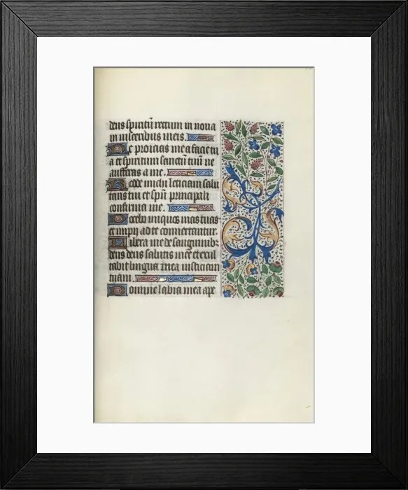 Framed Print : Book of Hours (Use of Rouen): fol. 135r, c. 1470. Creator: Master of the Geneva Latini (French Framed Print : Book of Hours (Use of Rouen): fol. 135r, c. 1470. Creator: Master of the Geneva Latini (French