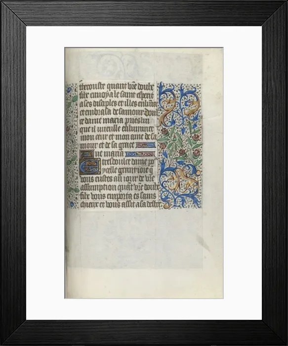 Framed Print : Book of Hours (Use of Rouen): fol. 151r, c. 1470. Creator: Master of the Geneva Latini (French Framed Print : Book of Hours (Use of Rouen): fol. 151r, c. 1470. Creator: Master of the Geneva Latini (French