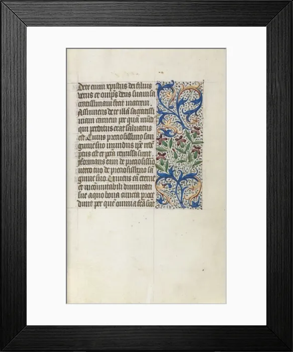 Framed Print : Book of Hours (Use of Rouen): fol. 23r, c. 1470. Creator: Master of the Geneva Latini (French Framed Print : Book of Hours (Use of Rouen): fol. 23r, c. 1470. Creator: Master of the Geneva Latini (French