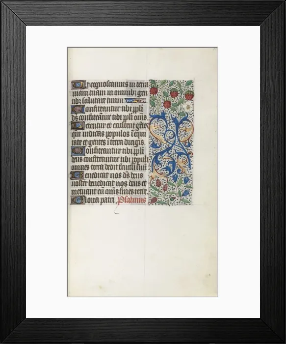 Framed Print : Book of Hours (Use of Rouen): fol. 41r, c. 1470. Creator: Master of the Geneva Latini (French Framed Print : Book of Hours (Use of Rouen): fol. 41r, c. 1470. Creator: Master of the Geneva Latini (French