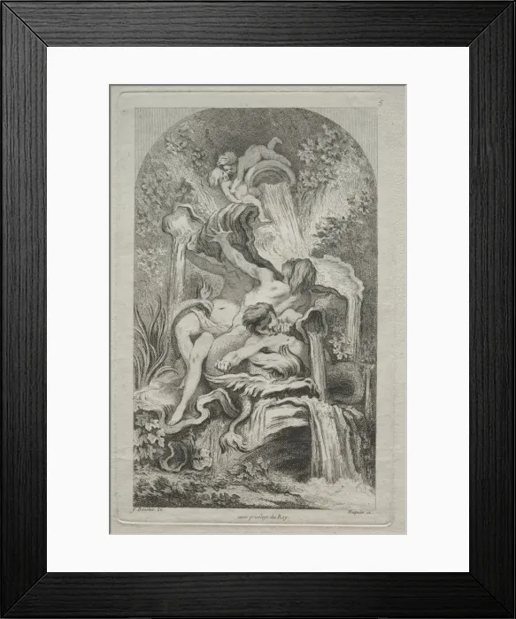Framed Print : Book of Fountains: No. 5, c. 1736. Creator: Gabriel Huquier (French, 1695-1772) Framed Print : Book of Fountains: No. 5, c. 1736. Creator: Gabriel Huquier (French, 1695-1772)
