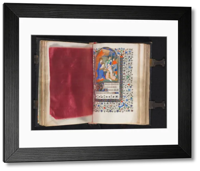 Framed Print : Book of Hours (Use of Paris): Fol. 66v, Decorated Border, c. 1420. Creator: The Bedford Master