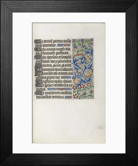 Framed Print : Book of Hours (Use of Rouen): fol. 37r, c. 1470. Creator: Master of the Geneva Latini (French Framed Print : Book of Hours (Use of Rouen): fol. 37r, c. 1470. Creator: Master of the Geneva Latini (French