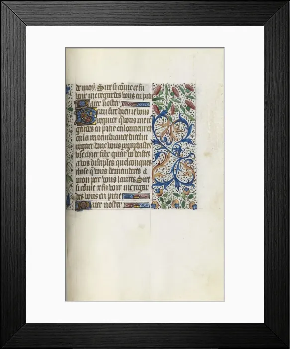 Framed Print : Book of Hours (Use of Rouen): fol. 153r, c. 1470. Creator: Master of the Geneva Latini (French Framed Print : Book of Hours (Use of Rouen): fol. 153r, c. 1470. Creator: Master of the Geneva Latini (French