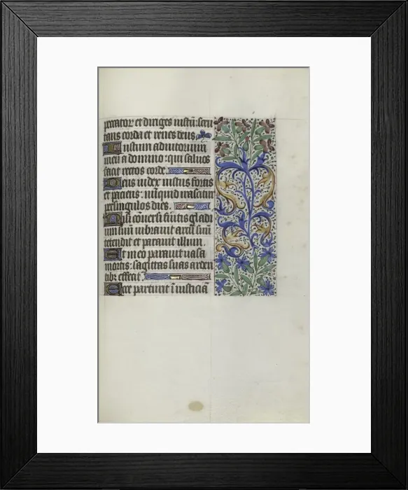 Framed Print : Book of Hours (Use of Rouen): fol. 114r, c. 1470. Creator: Master of the Geneva Latini (French Framed Print : Book of Hours (Use of Rouen): fol. 114r, c. 1470. Creator: Master of the Geneva Latini (French