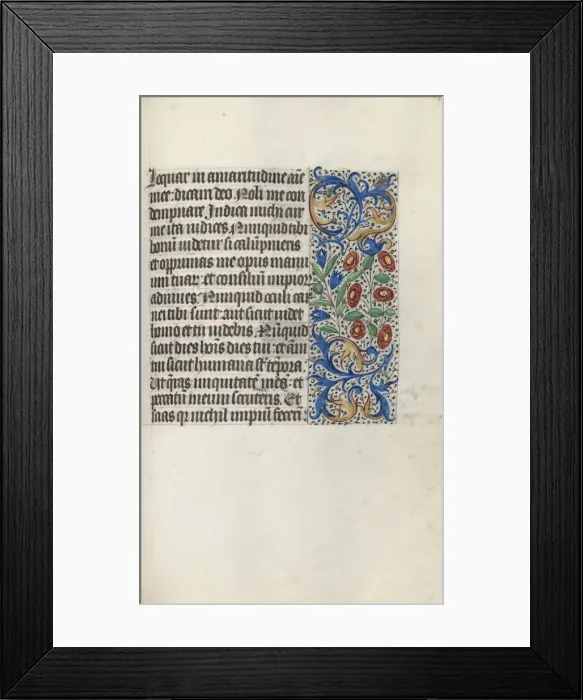 Framed Print : Book of Hours (Use of Rouen): fol. 116r, c. 1470. Creator: Master of the Geneva Latini (French Framed Print : Book of Hours (Use of Rouen): fol. 116r, c. 1470. Creator: Master of the Geneva Latini (French