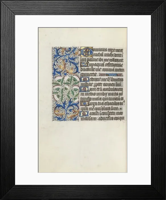Framed Print : Book of Hours (Use of Rouen): fol. 117v, c. 1470. Creator: Master of the Geneva Latini (French Framed Print : Book of Hours (Use of Rouen): fol. 117v, c. 1470. Creator: Master of the Geneva Latini (French