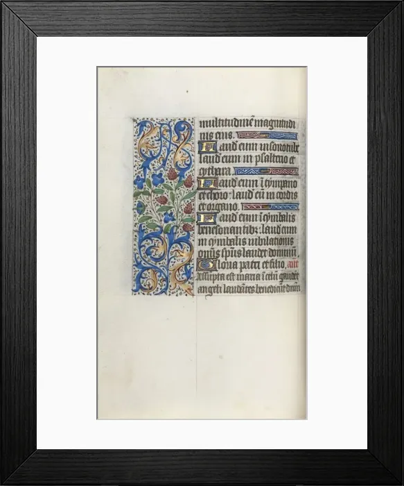 Framed Print : Book of Hours (Use of Rouen): fol. 46v, c. 1470. Creator: Master of the Geneva Latini (French