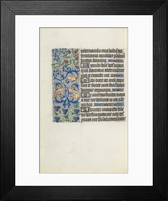 Framed Print : Book of Hours (Use of Rouen): fol. 121v, c. 1470. Creator: Master of the Geneva Latini (French Framed Print : Book of Hours (Use of Rouen): fol. 121v, c. 1470. Creator: Master of the Geneva Latini (French