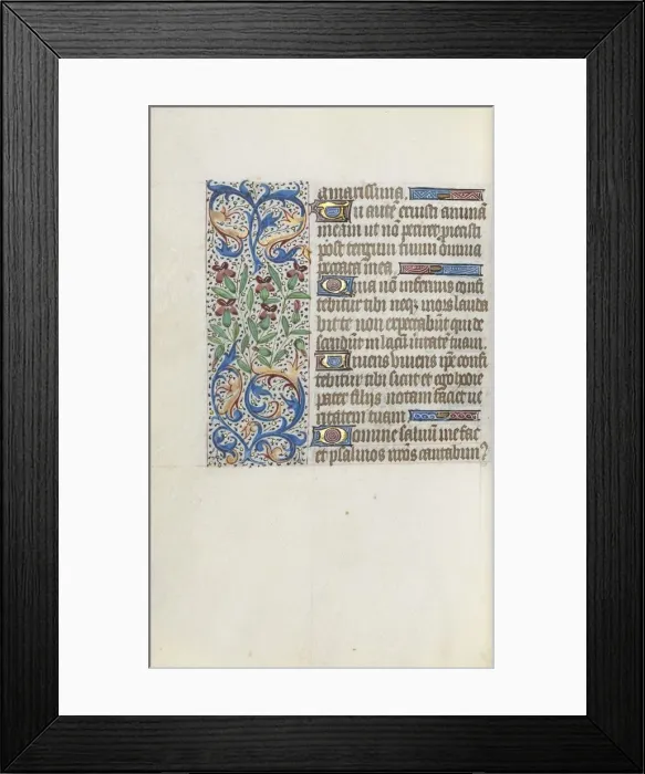 Framed Print : Book of Hours (Use of Rouen): fol. 140v, c. 1470. Creator: Master of the Geneva Latini (French Framed Print : Book of Hours (Use of Rouen): fol. 140v, c. 1470. Creator: Master of the Geneva Latini (French