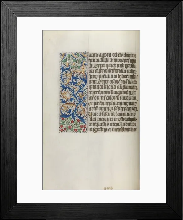 Framed Print : Book of Hours (Use of Rouen): fol. 20v, c. 1470. Creator: Master of the Geneva Latini (French Framed Print : Book of Hours (Use of Rouen): fol. 20v, c. 1470. Creator: Master of the Geneva Latini (French