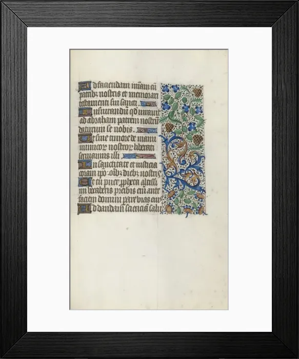 Framed Print : Book of Hours (Use of Rouen): fol. 144r, c. 1470. Creator: Master of the Geneva Latini (French Framed Print : Book of Hours (Use of Rouen): fol. 144r, c. 1470. Creator: Master of the Geneva Latini (French
