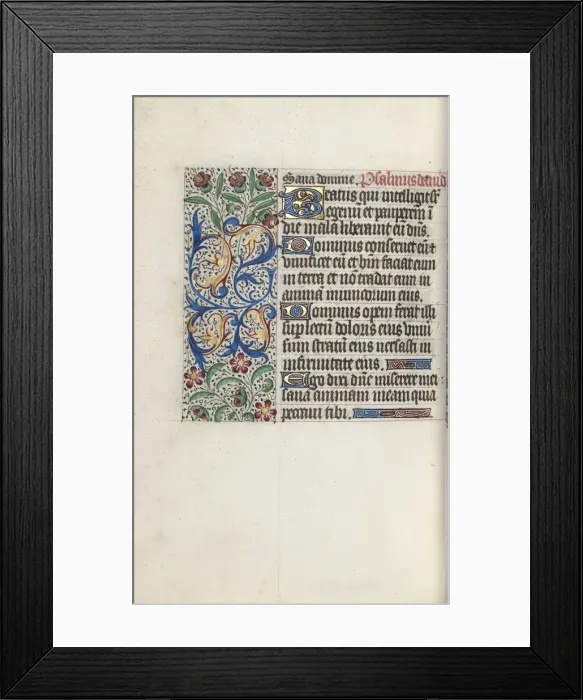 Framed Print : Book of Hours (Use of Rouen): fol. 127v, c. 1470. Creator: Master of the Geneva Latini (French Framed Print : Book of Hours (Use of Rouen): fol. 127v, c. 1470. Creator: Master of the Geneva Latini (French