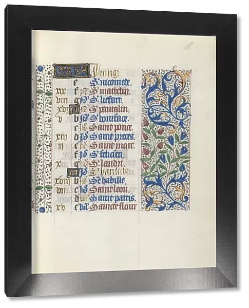 Book of Hours (Use of Rouen): fol. 51r, c. 1470. Creator: Master of the Geneva Latini (French
