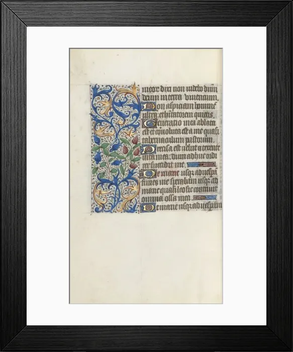 Framed Print : Book of Hours (Use of Rouen): fol. 139v, c. 1470. Creator: Master of the Geneva Latini (French Framed Print : Book of Hours (Use of Rouen): fol. 139v, c. 1470. Creator: Master of the Geneva Latini (French