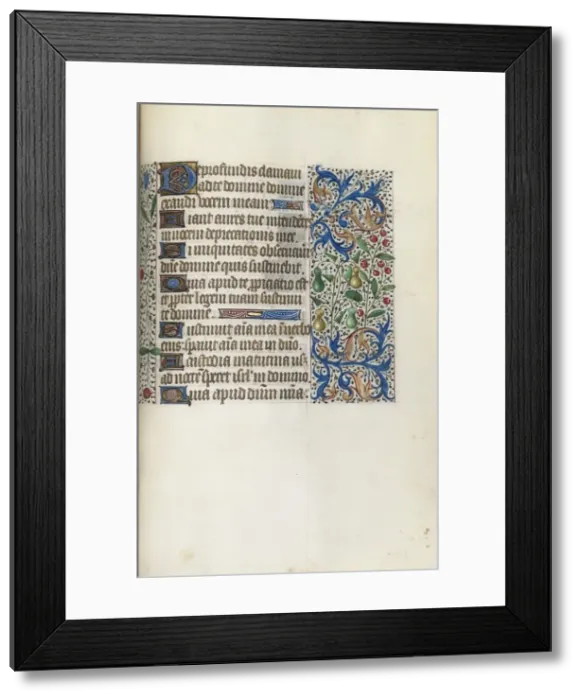 Framed Print : Book of Hours (Use of Rouen): fol. 145r, c. 1470. Creator: Master of the Geneva Latini (French Framed Print : Book of Hours (Use of Rouen): fol. 145r, c. 1470. Creator: Master of the Geneva Latini (French