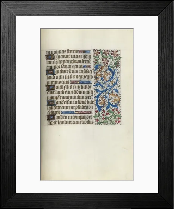 Framed Print : Book of Hours (Use of Rouen): fol. 143r, c. 1470. Creator: Master of the Geneva Latini (French Framed Print : Book of Hours (Use of Rouen): fol. 143r, c. 1470. Creator: Master of the Geneva Latini (French