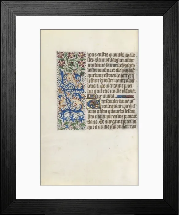 Framed Print : Book of Hours (Use of Rouen): fol. 147v, c. 1470. Creator: Master of the Geneva Latini (French