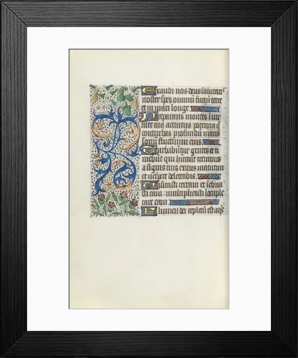 Framed Print : Book of Hours (Use of Rouen): fol. 136v, c. 1470. Creator: Master of the Geneva Latini (French Framed Print : Book of Hours (Use of Rouen): fol. 136v, c. 1470. Creator: Master of the Geneva Latini (French