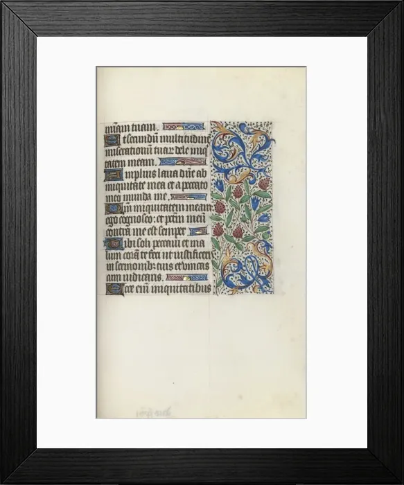 Framed Print : Book of Hours (Use of Rouen): fol. 134r, c. 1470. Creator: Master of the Geneva Latini (French Framed Print : Book of Hours (Use of Rouen): fol. 134r, c. 1470. Creator: Master of the Geneva Latini (French