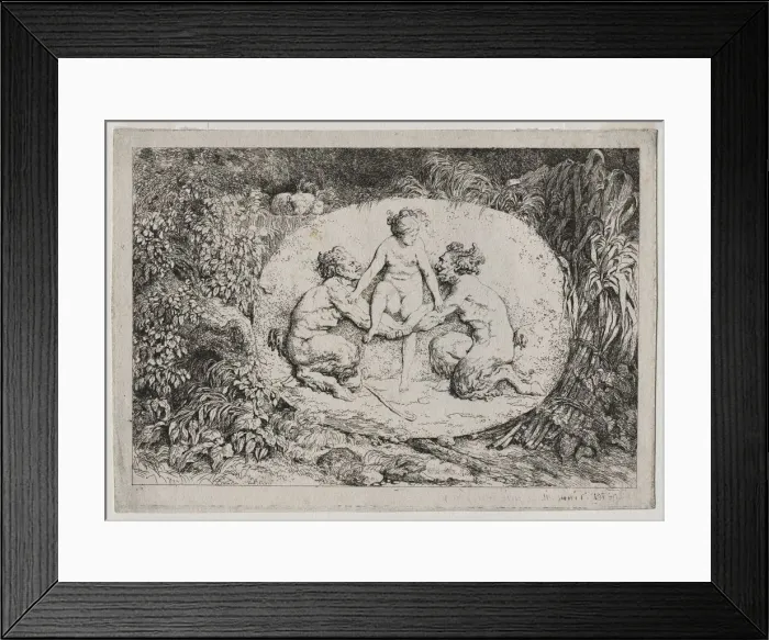 Framed Print : Bacchanales, 1763. Creator: Jean-Honore Fragonard (French, 1732-1806) Framed Print : Bacchanales, 1763. Creator: Jean-Honore Fragonard (French, 1732-1806)