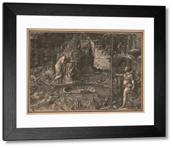 Framed Print : Allegory of Life, 1561. Creator: Giorgio Ghisi (Italian, 1520-1582) Framed Print : Allegory of Life, 1561. Creator: Giorgio Ghisi (Italian, 1520-1582)