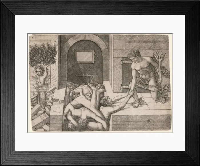 Framed Print : Allegory of the Rescue of Humanity: Virtus Deserta, c Framed Print : Allegory of the Rescue of Humanity: Virtus Deserta, c