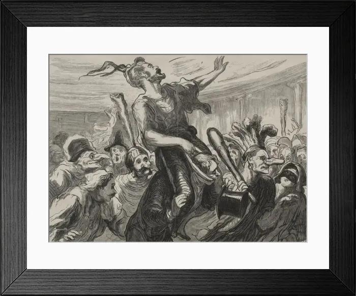 Framed Print : Bal de lopera: vivent les flambards. Creator: Honore Daumier (French, 1808-1879) Framed Print : Bal de lopera: vivent les flambards. Creator: Honore Daumier (French, 1808-1879)
