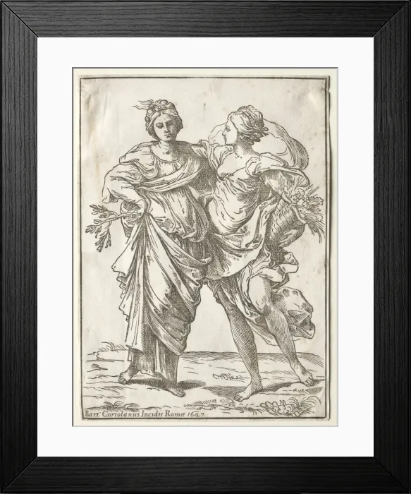 Framed Print : Alliance of Peace and Abundance, 1642. Creator: Bartolommeo Coriolano (Italian) Framed Print : Alliance of Peace and Abundance, 1642. Creator: Bartolommeo Coriolano (Italian)