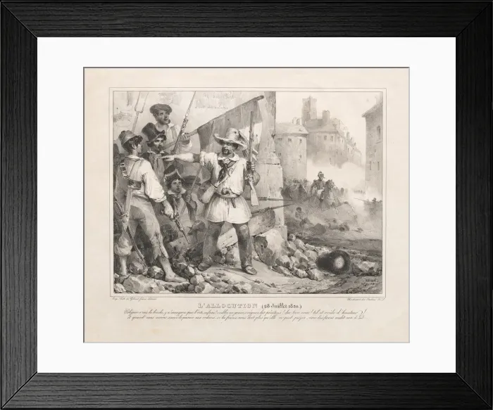 Framed Print : Allocution (July 28, 1830), 1830. Creator: Nicolas Toussaint Charlet (French, 1792-1845) Framed Print : Allocution (July 28, 1830), 1830. Creator: Nicolas Toussaint Charlet (French, 1792-1845)