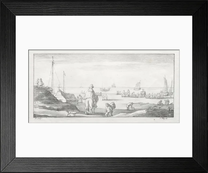 Framed Print : Along a Dutch Shore, 1811-1816. Creator: Ferdinand I Piloty (German, 1786-1844) Framed Print : Along a Dutch Shore, 1811-1816. Creator: Ferdinand I Piloty (German, 1786-1844)