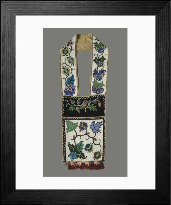 Framed Print : Bandolier (Shoulder) Bag, 1880s?. Creator: Unknown Framed Print : Bandolier (Shoulder) Bag, 1880s?. Creator: Unknown
