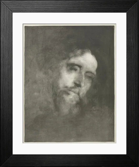 Framed Print : Alphonse Daudet, 1893. Creator: Eugene Carriere (French, 1849-1906) Framed Print : Alphonse Daudet, 1893. Creator: Eugene Carriere (French, 1849-1906)
