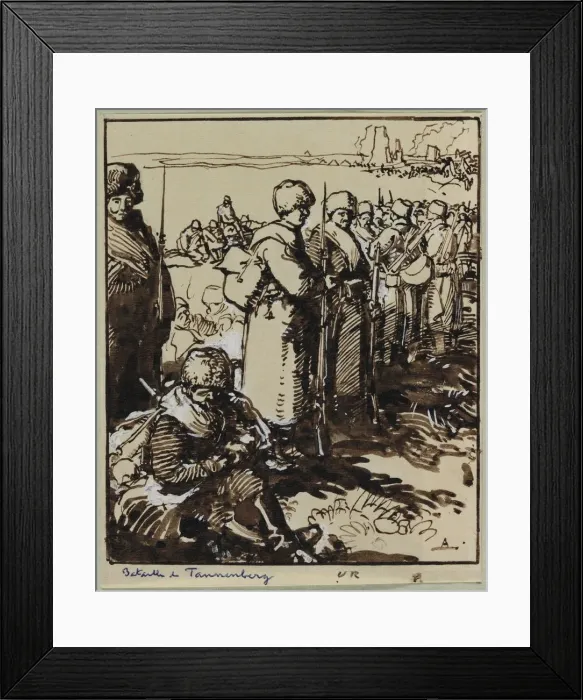 Framed Print : Bataille de Tannenberg, 1914. Creator: Auguste Louis Lepere (French, 1849-1918) Framed Print : Bataille de Tannenberg, 1914. Creator: Auguste Louis Lepere (French, 1849-1918)
