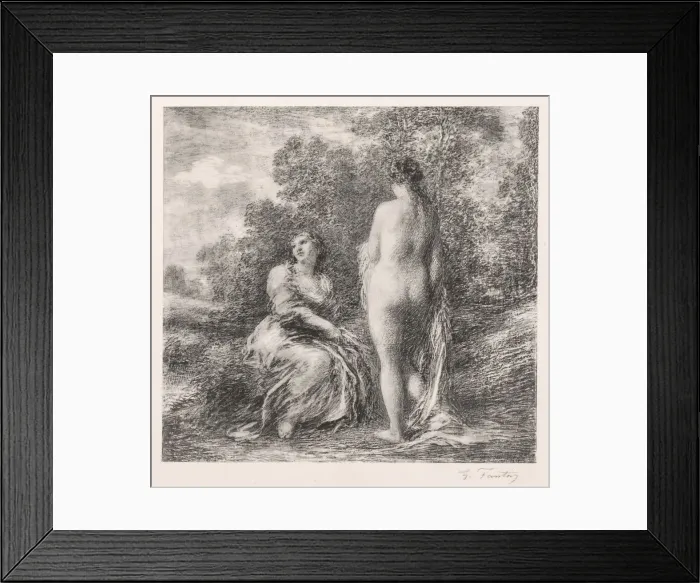 Framed Print : Bathers, 1881. Creator: Henri Fantin-Latour (French, 1836-1904) Framed Print : Bathers, 1881. Creator: Henri Fantin-Latour (French, 1836-1904)