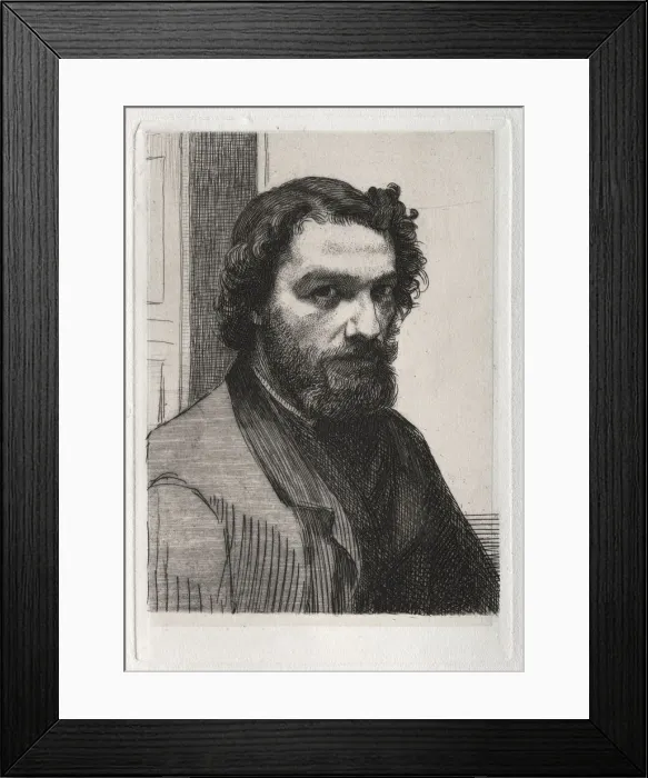 Framed Print : Alphonse Legros, 1861 (printed 1875). Creator: Felix Bracquemond (French, 1833-1914); Cadart Framed Print : Alphonse Legros, 1861 (printed 1875). Creator: Felix Bracquemond (French, 1833-1914); Cadart