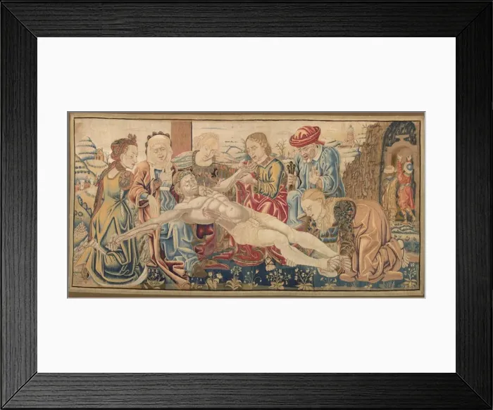 Framed Print : Altar Frontal with the Lamentation, c. 1474. Creator: Cosimo Tura (Italian, c. 1430-1495) Framed Print : Altar Frontal with the Lamentation, c. 1474. Creator: Cosimo Tura (Italian, c. 1430-1495)