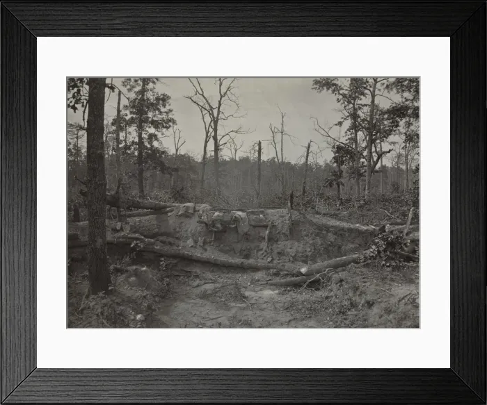 Framed Print : Battlefield of New Hope Church, Georgia, No. 2, 1865-1866. Creator: George N. Barnard (American Framed Print : Battlefield of New Hope Church, Georgia, No. 2, 1865-1866. Creator: George N. Barnard (American