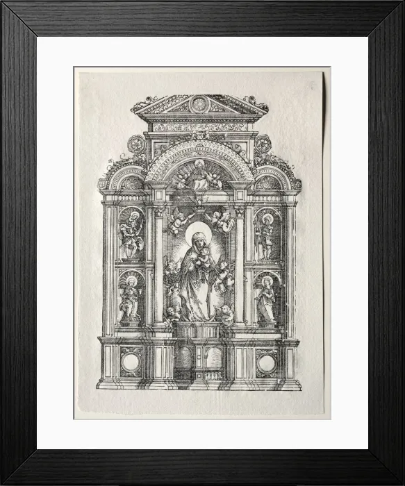 Framed Print : Altar mit der Schonen Maria von Regensburg, 1520. Creator: Albrecht Altdorfer (German, c Framed Print : Altar mit der Schonen Maria von Regensburg, 1520. Creator: Albrecht Altdorfer (German, c