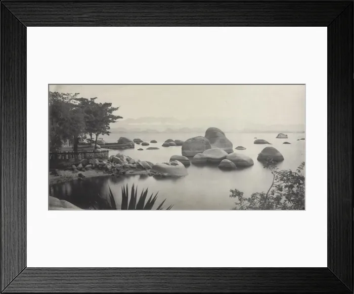 Framed Print : Bay Todos os Santos, Paqueta, Brazil, 1880s. Creator: Marc Ferrez (Brazilian, 1843-1923) Framed Print : Bay Todos os Santos, Paqueta, Brazil, 1880s. Creator: Marc Ferrez (Brazilian, 1843-1923)